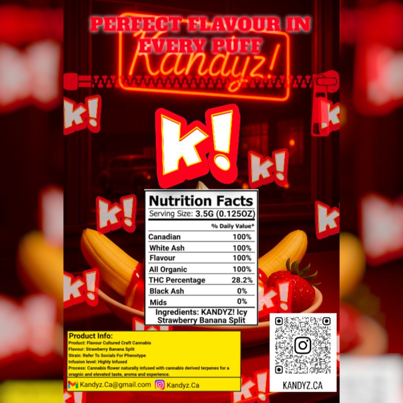 Icy Strawberry Banana Split promo