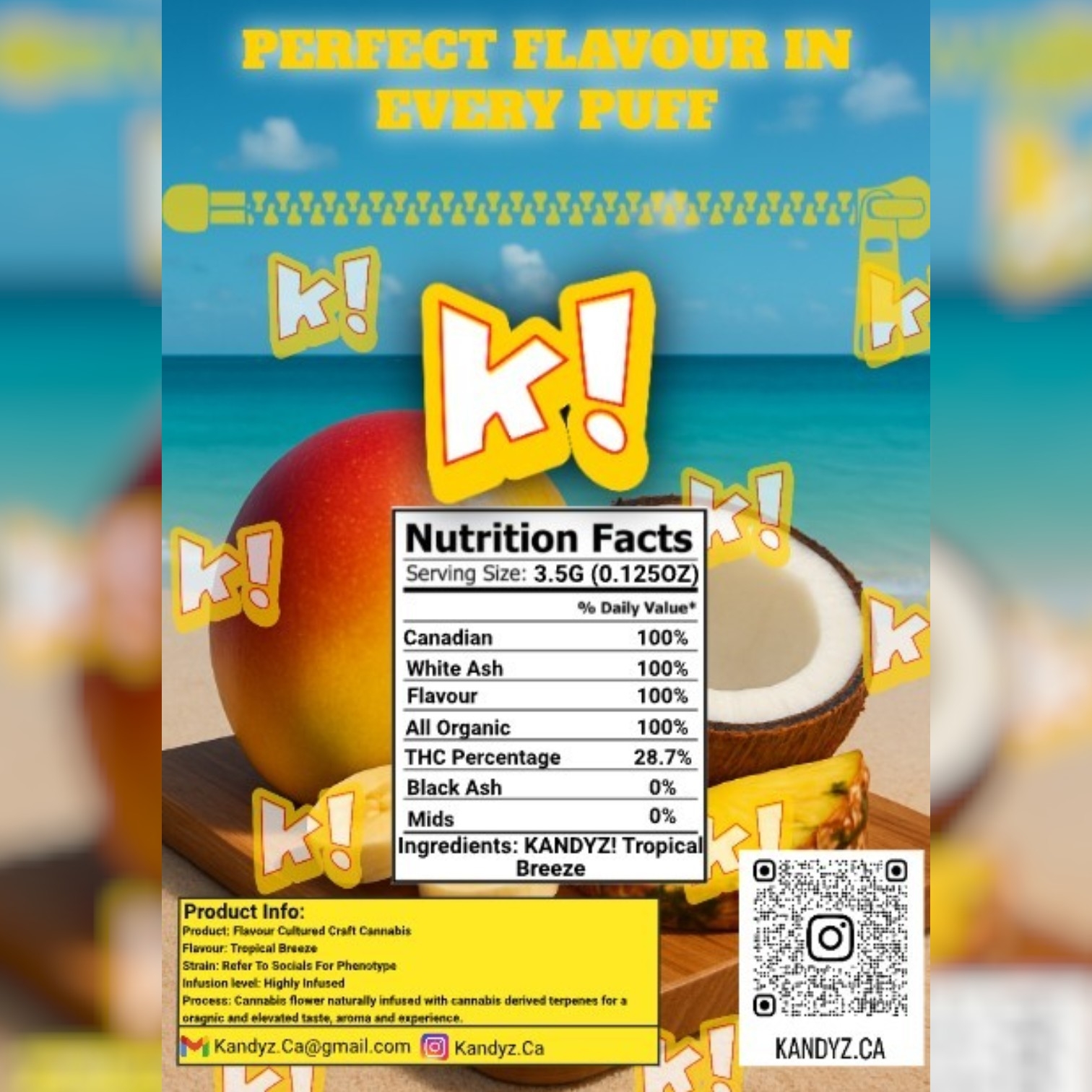 Tropical Breeze nutrition facts